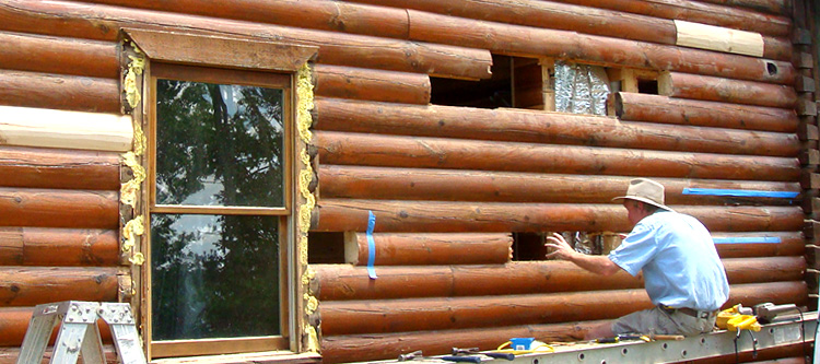 Log Home Repair Bibb County, Alabama